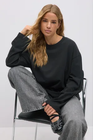 Gina Tricot Basic long sleeve tee - Langærmede toppe - Sort - XS - Dame