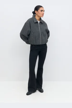Gina Tricot Low waist bootcut jeans - Low waist jeans - Sort - 32 - Dame