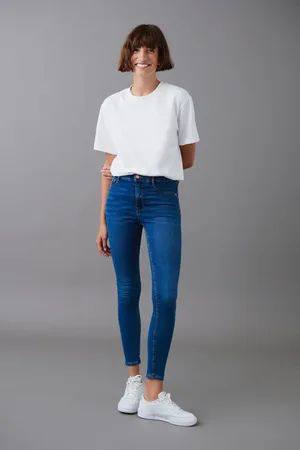 Gina Tricot Molly high waist jeans - Highwaist jeans - Lilla - XS - Dame