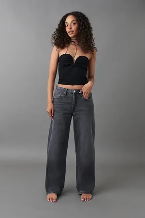 Gina Tricot Baggy jeans - Baggy & loose jeans - Grå - 32 - Dame