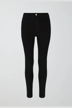 Gina Tricot Molly tall high w jeans - Highwaist jeans - Sort - S - Dame
