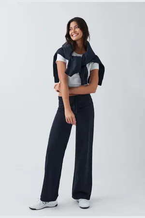 Gina Tricot Slim low waist sweatpants - Joggingbukser - Blåt - XS - Dame