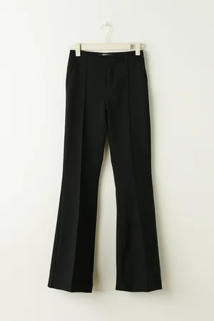 Gina Tricot Tall bootcut trousers - flare bukser - Sort - XS - Dame