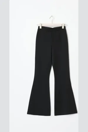 Gina Tricot Tall trousers - flare bukser - Sort - XS - Dame