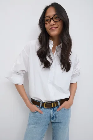 Gina Tricot Poplin shirt - Skjorter - Hvid - XL - Dame
