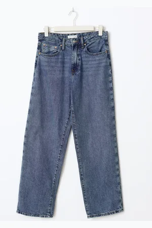 Gina Tricot Baggy tall jeans - Baggy & loose jeans - Blåt - 32 - Dame