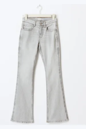 Gina Tricot Low petite bootcut jeans - Flare & bootcut jeans - Grå - 32 - Dame