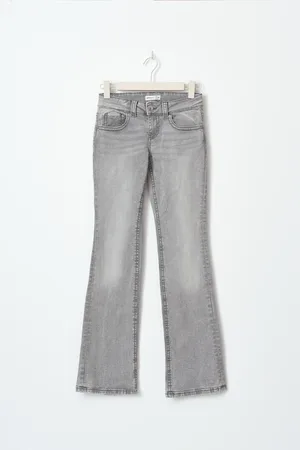 Gina Tricot Y2k petite bootcut jeans - Flare & bootcut jeans - Grå - 32 - Dame
