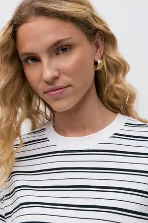 Gina Tricot Basic boxy tee - t-shirts - Hvid - XXS - Dame