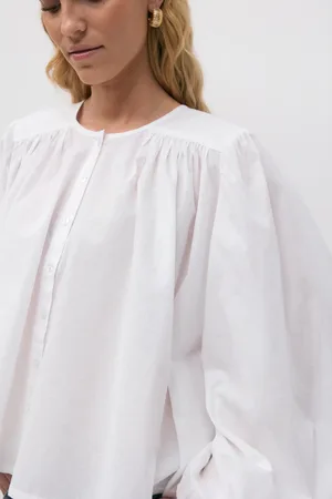 Gina Tricot Boho blouse - Bluser - Hvid - XS - Dame