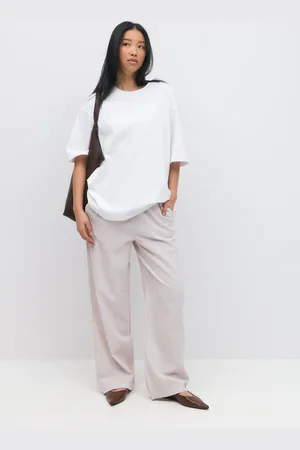 Gina Tricot Basic oversized tee - t-shirts - Hvid - XS - Dame