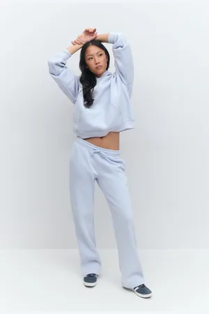 Gina Tricot Basic straight sweatpants - Joggingbukser - Blåt - XS - Dame