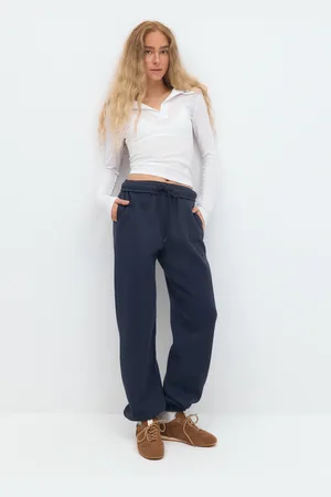 Gina Tricot Boyfriend sweatpants - Joggingbukser - Blåt - XS - Dame