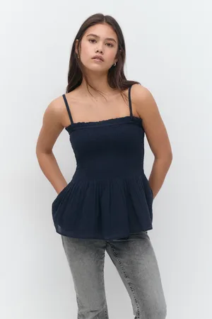 Gina Tricot Y one layer multi top - overdele - Blåt - 134/140 - Pige