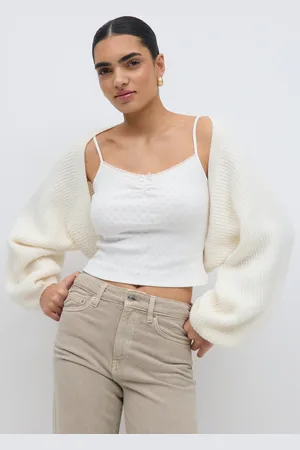 Gina Tricot Bolero - boleroer - Hvid - XS - Dame