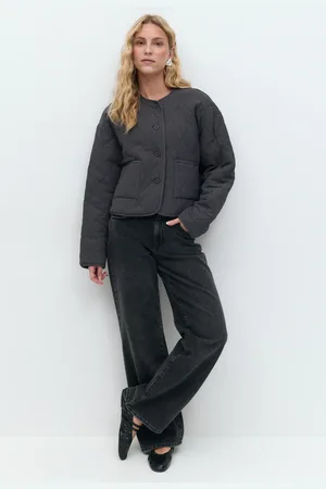Gina Tricot Quilted jacket - Jakker - Grå - XS - Dame