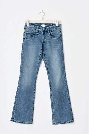 Gina Tricot Scandi tall low bootcut jeans - bootcut jeans - Blåt - 134 - Pige