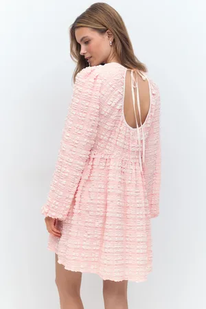 Gina Tricot Open back dress - korte kjoler - Pink - XS - Dame