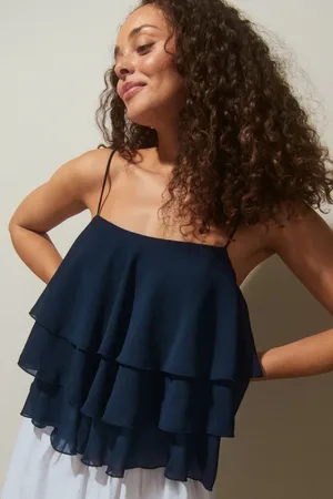 Gina Tricot Singlet - Toppe uden ærmer - Blåt - 34 - Dame