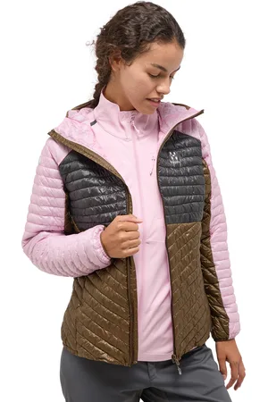 Haglöfs L.I.M Mimic Hood Women Fresh Pink/Teak Brown