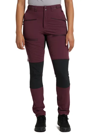 Haglöfs Rugged Slim Pant Women Aubergine/True Black