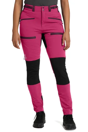 Haglöfs Rugged Slim Pant Women Deep Pink/True Black