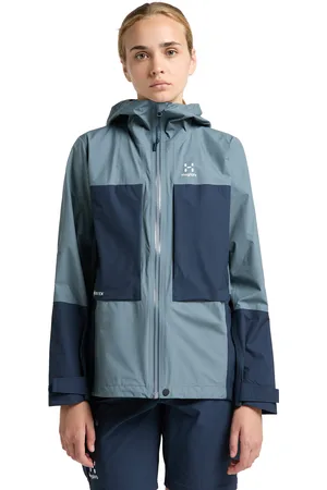 Haglöfs Roc Sheer GTX Jacket Women Steel blue/Tarn blue