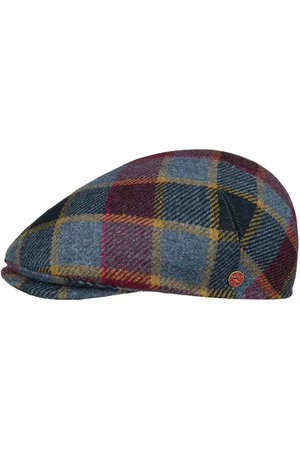 Mayser Sidney Big Colour Check Flat Cap by