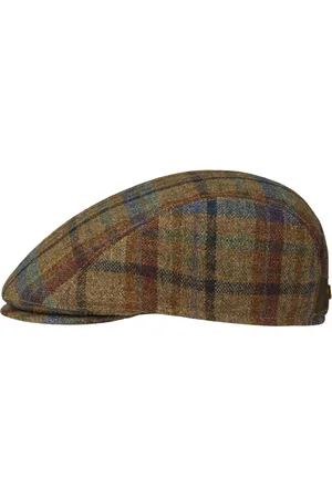 Mayser Lennart Check Shetland Flat Cap by