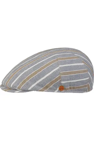 Mayser Sidney Stripes Cotton Flat Cap by