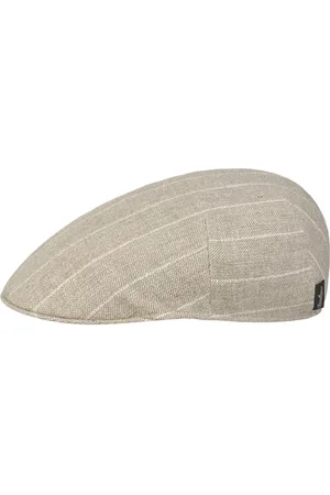 Borsalino Twotone Pinstripe Flat Cap by