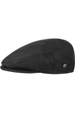 Lierys Classic Læder Flat Cap by