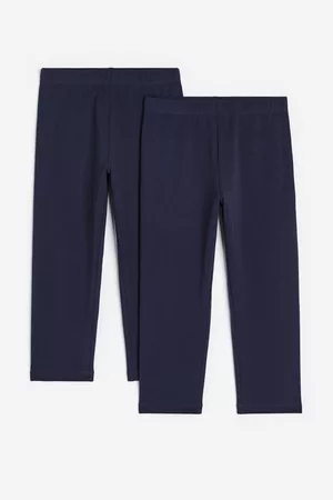 H&M Piger Leggings - 2-pak trekvartlange leggings