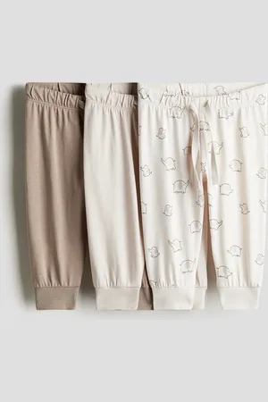 H&M 3-pak joggers i bomuldsjersey