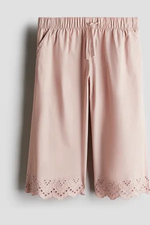 H&M Broderie anglaise cropped trousers