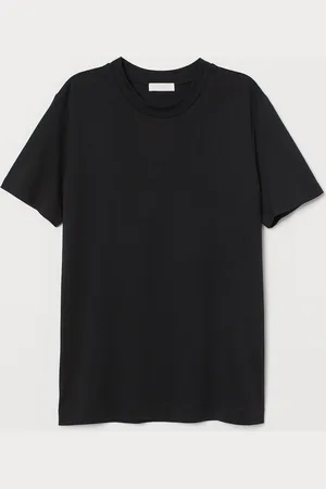 H&M T-shirt i silkeblanding