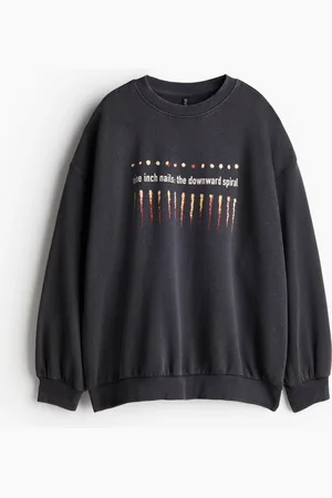 H&M Oversized sweatshirt med tryk