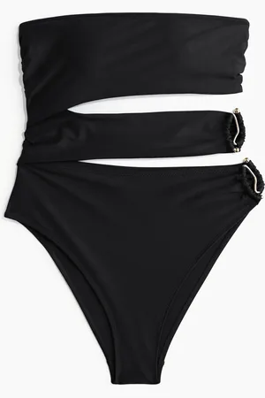 H&M Padded-cup bandeau swimsuit