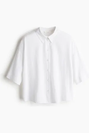 H&M Skjorte i hørblanding