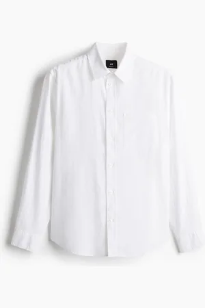 H&M Skjorte i hørblanding Regular Fit