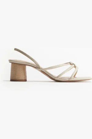 H&M Sandaler med hæl og smalle remme