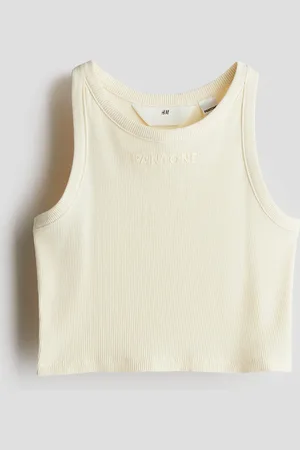 H&M Tanktop med ophøjet tryk