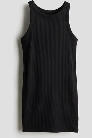 H&M Ribbet kjole i jersey