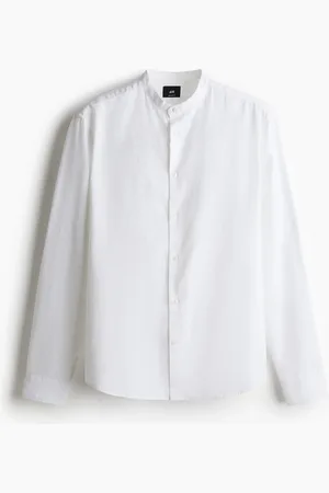 H&M Skjorte i hørblanding Regular Fit