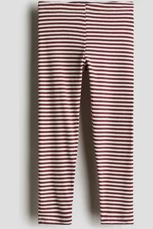 H&M Leggings i ribbet jersey