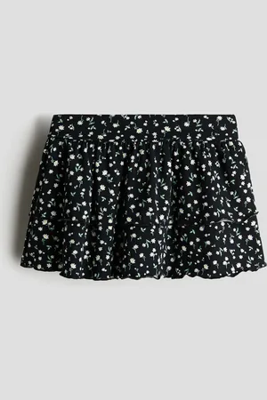 H&M Nederdel i etager med ombukket linning