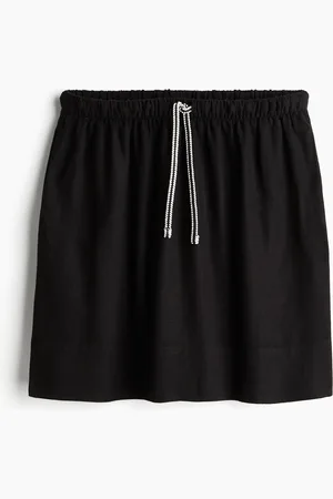 H&M Mininederdel i hørblanding
