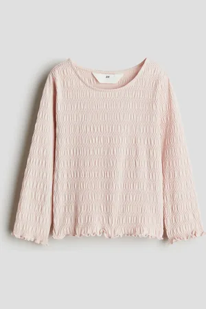 H&M Smocksyet top i jersey