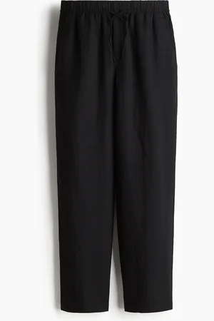 H&M Bukser i hørblanding med snøre