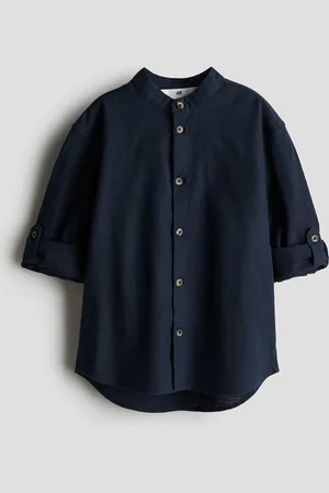 H&M Kinaskjorte i hørblanding